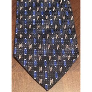 Dani Moda Maschile Blue Black Brown Hand Made 100% Silk Men’s Neck Tie